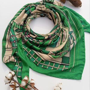 روسری نخی چهارفصل کمربندی کد 1356