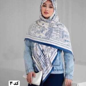 روسری سیااسکارف طرح ایفل کد 1653