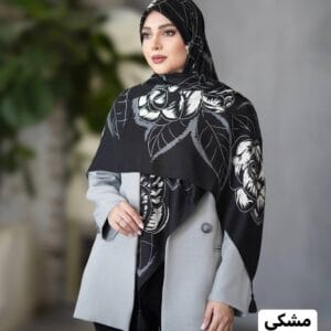 روسری سیااسکارف طرح رز کد 1646